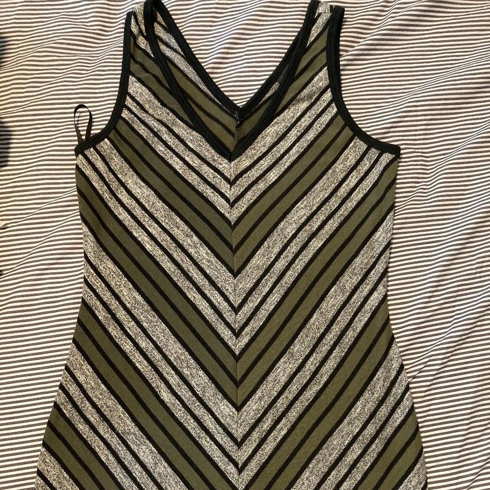 Mossimo soft & stretch striped body con midi dress